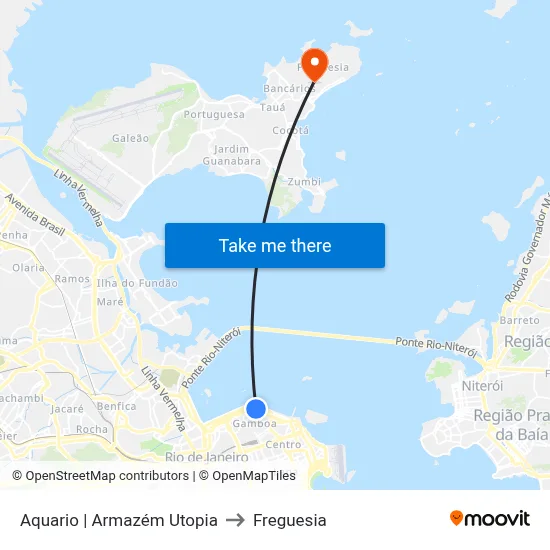 Aquario | Armazém Utopia to Freguesia map