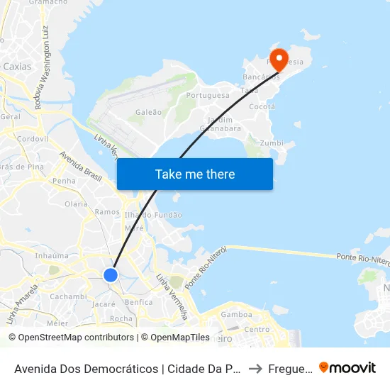 Avenida Dos Democráticos | Cidade Da Polícia (1) to Freguesia map