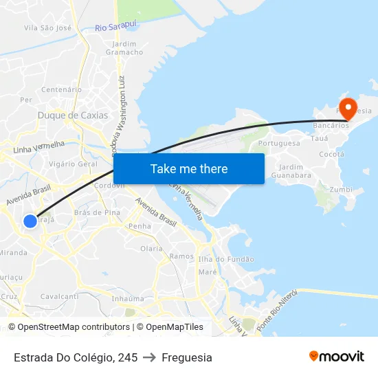 Estrada Do Colégio, 245 to Freguesia map