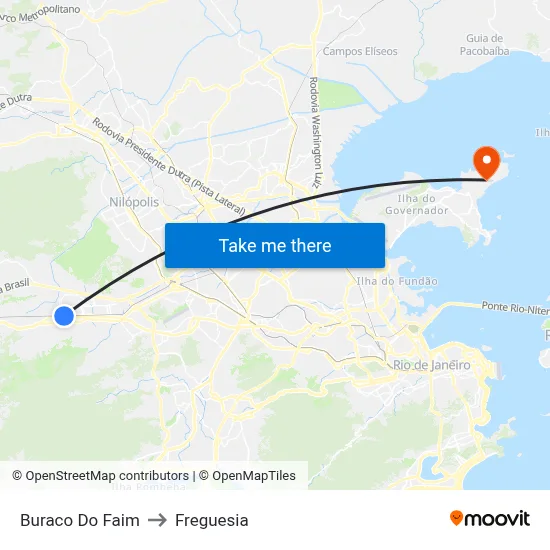 Buraco Do Faim to Freguesia map