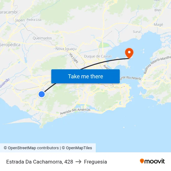 Estrada Da Cachamorra, 428 to Freguesia map
