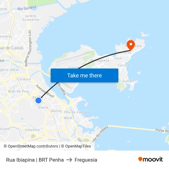 Rua Ibiapina | BRT Penha to Freguesia map