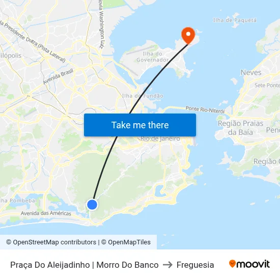 Praça Do Aleijadinho | Morro Do Banco to Freguesia map
