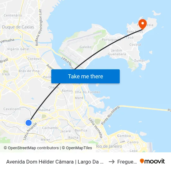 Avenida Dom Hélder Câmara | Largo Da Abolição to Freguesia map