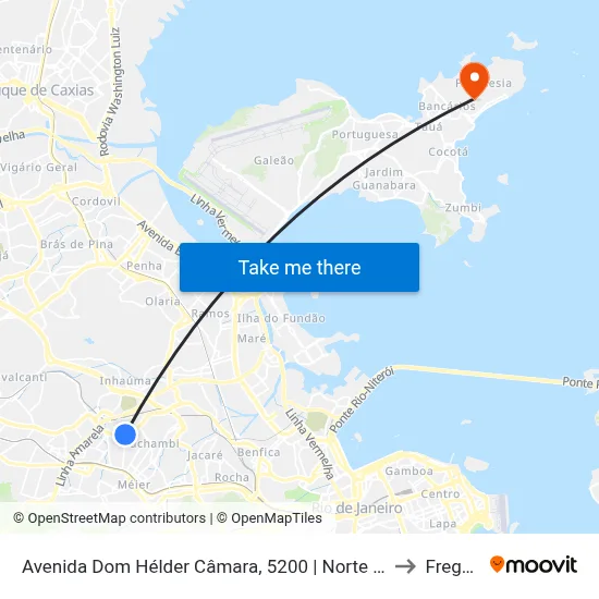 Avenida Dom Hélder Câmara, 5200 | Norte Shopping - Expansão to Freguesia map