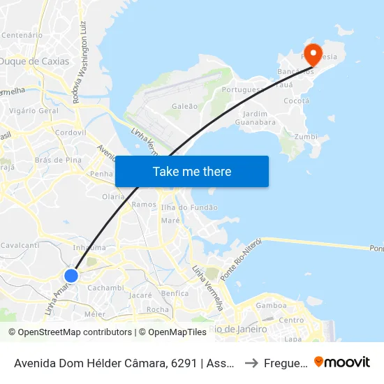 Avenida Dom Hélder Câmara, 6291 | Assaí Pilares to Freguesia map