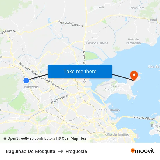 Bagulhão De Mesquita to Freguesia map