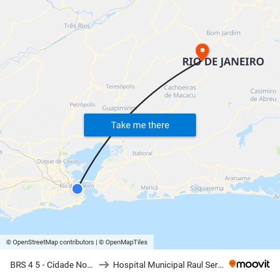 BRS 4 5 - Cidade Nova to Hospital Municipal Raul Sertã map