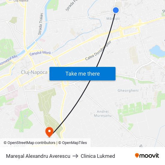 Mareșal Alexandru Averescu to Clinica Lukmed map
