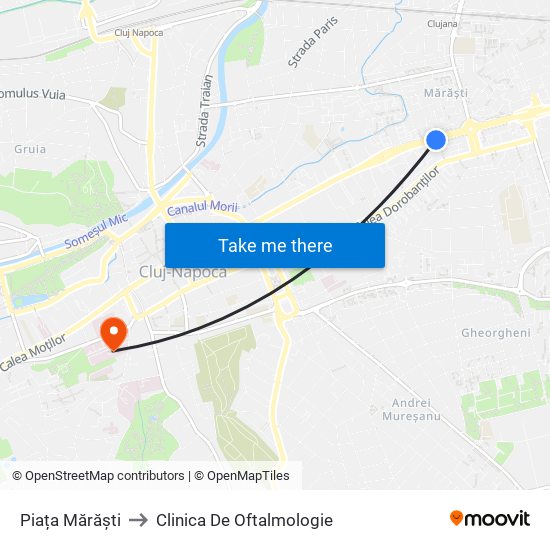 Piața Mărăști to Clinica De Oftalmologie map