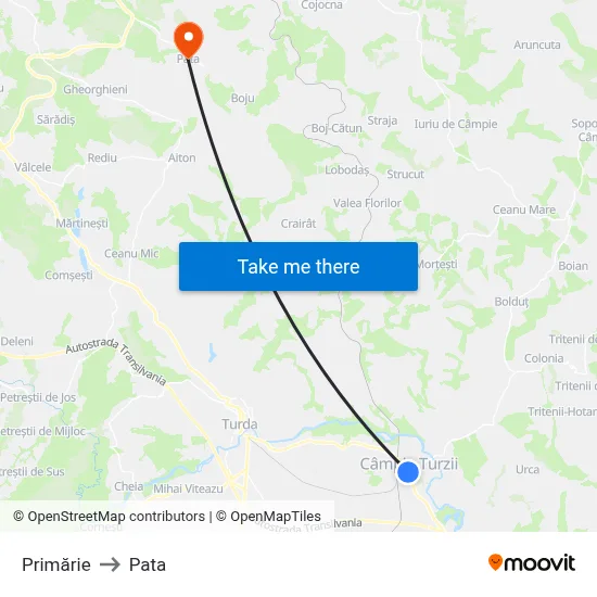 Primărie to Pata map