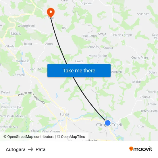 Autogară to Pata map