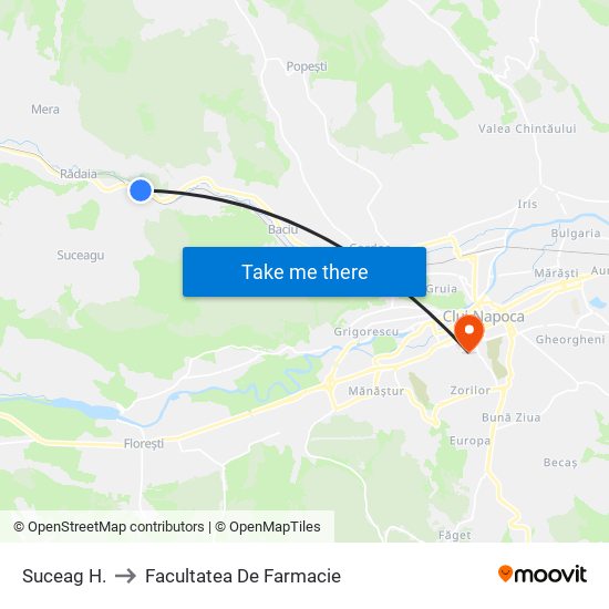 Suceag H. to Facultatea De Farmacie map