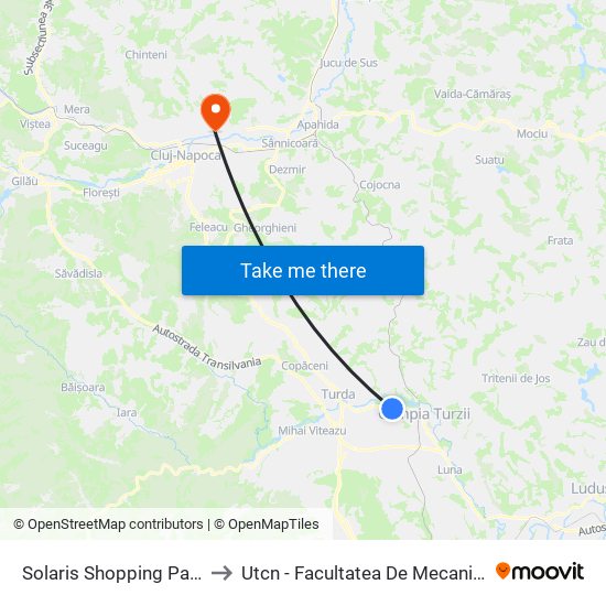 Solaris Shopping Park to Utcn - Facultatea De Mecanică map