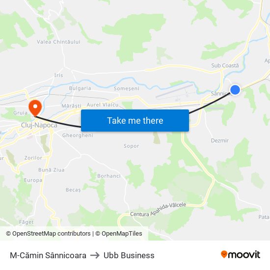 M-Cămin Sânnicoara to Ubb Business map