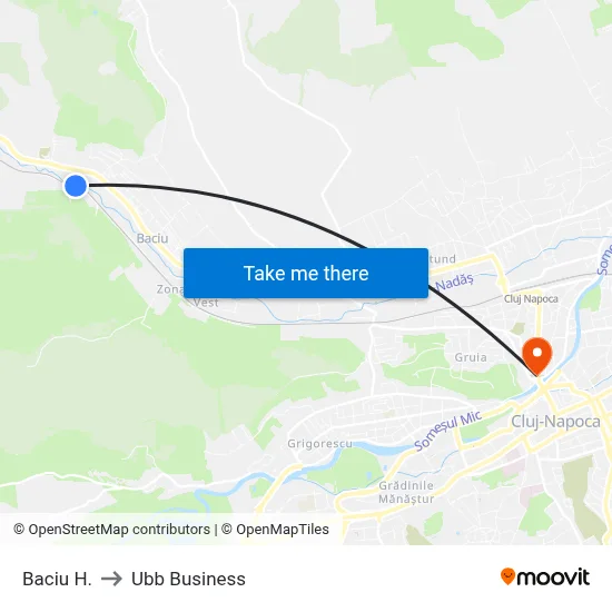 Baciu H. to Ubb Business map