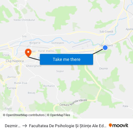 Dezmir H. to Facultatea De Psihologie Și Științe Ale Educației map