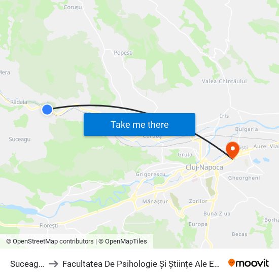 Suceag H. to Facultatea De Psihologie Și Științe Ale Educației map