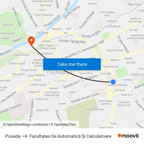 Posada to Facultatea De Automatică Și Calculatoare map