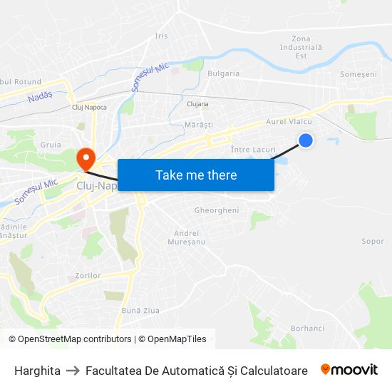 Harghita to Facultatea De Automatică Și Calculatoare map