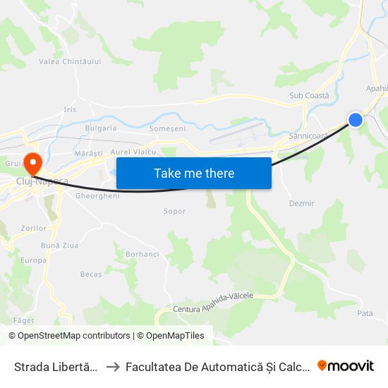 Strada Libertăţii 31 to Facultatea De Automatică Și Calculatoare map