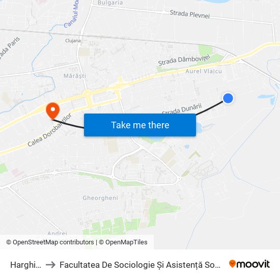 Harghita to Facultatea De Sociologie Și Asistență Socială map