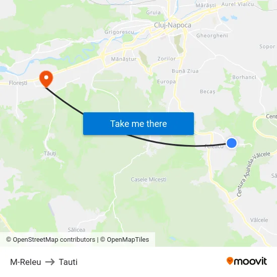 M-Releu to Tauti map