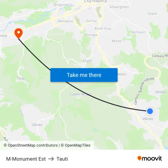 M-Monument Est to Tauti map