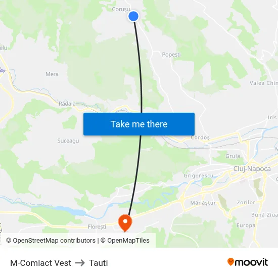 M-Comlact Vest to Tauti map