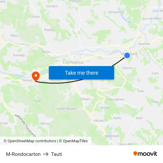 M-Rondocarton to Tauti map