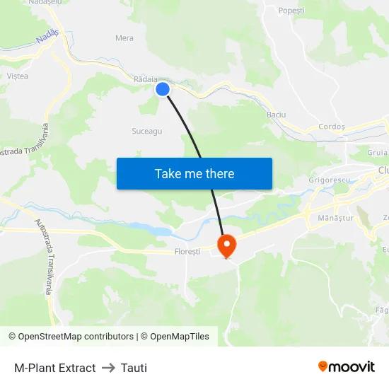 M-Plant Extract to Tauti map