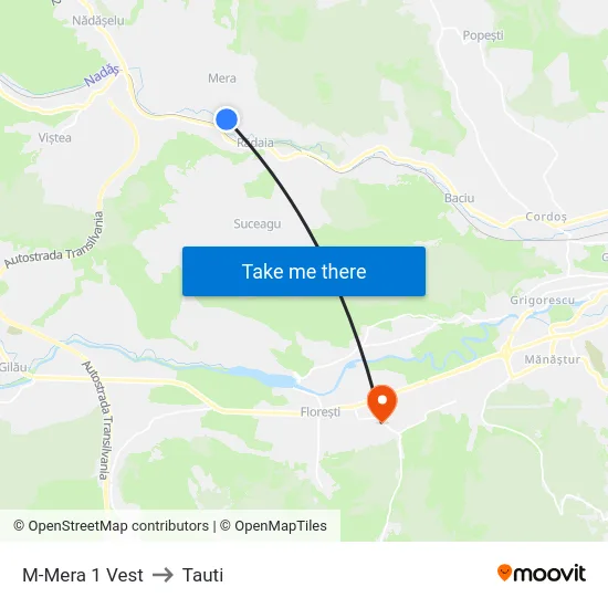 M-Mera 1 Vest to Tauti map