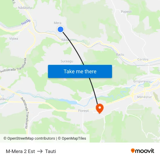 M-Mera 2 Est to Tauti map