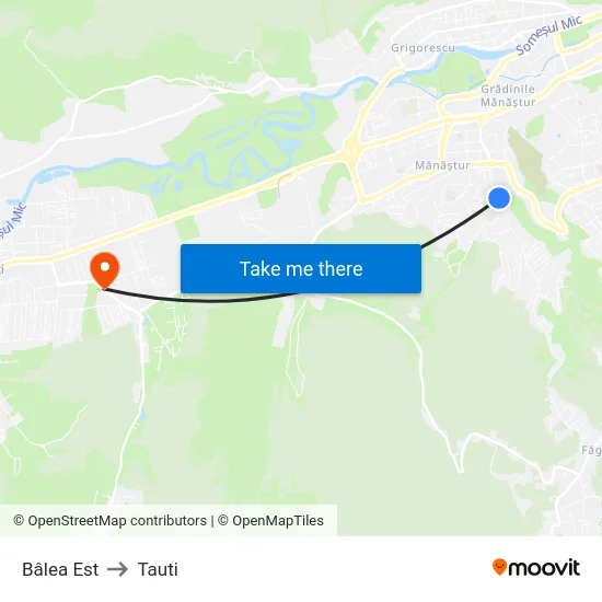 Bâlea Est to Tauti map