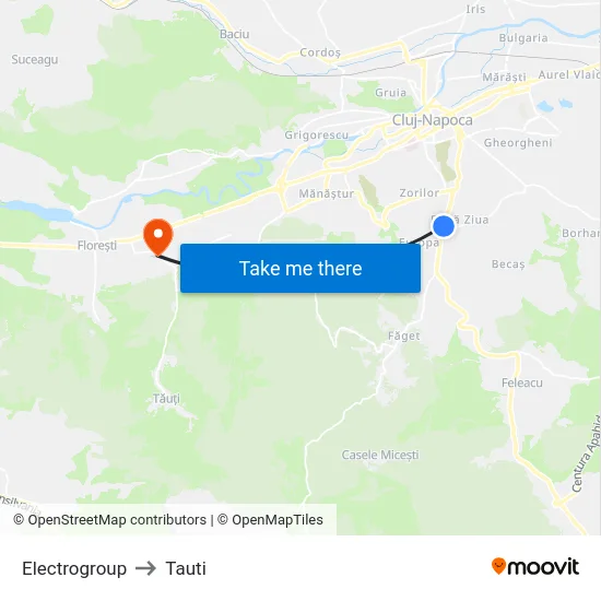 Electrogroup to Tauti map