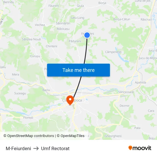 M-Feiurdeni to Umf Rectorat map