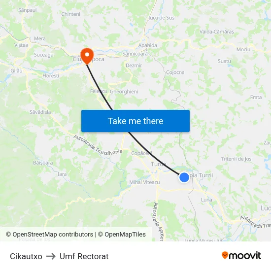 Cikautxo to Umf Rectorat map