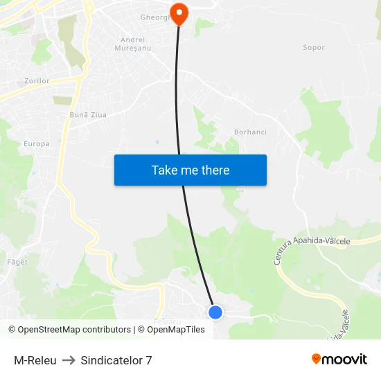 M-Releu to Sindicatelor 7 map
