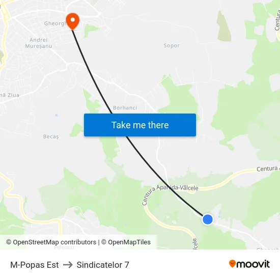 M-Popas Est to Sindicatelor 7 map