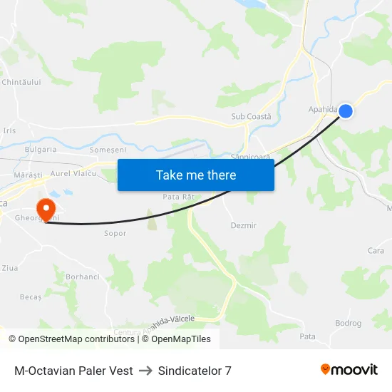 M-Octavian Paler Vest to Sindicatelor 7 map