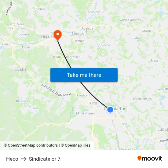 Heco to Sindicatelor 7 map