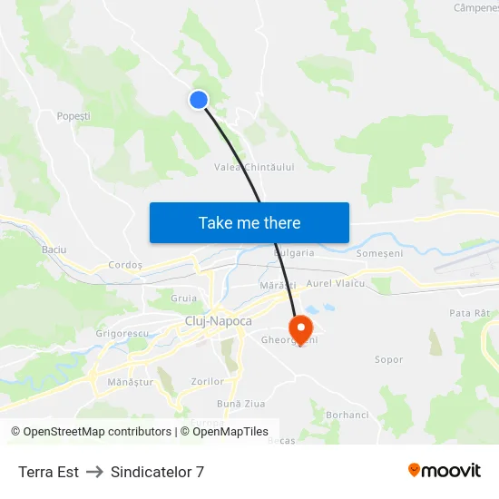 Terra Est to Sindicatelor 7 map