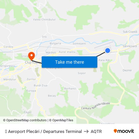 ✈ Aeroport Plecări  / Departures Terminal to AQTR map