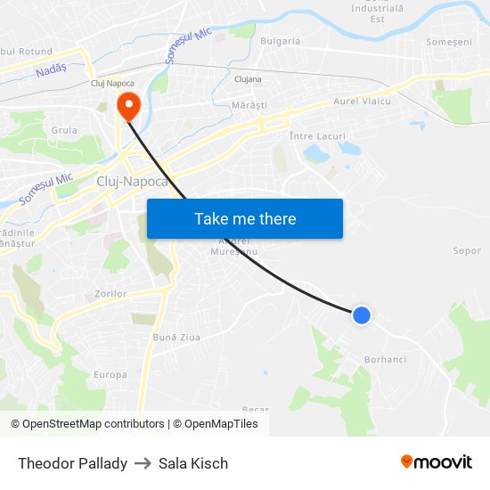 Theodor Pallady to Sala Kisch map