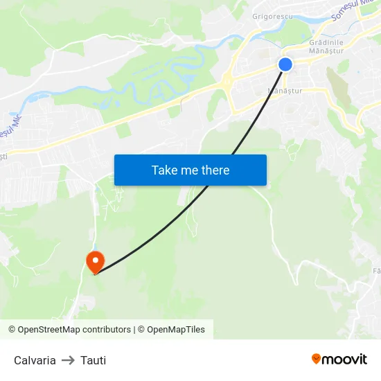 Calvaria to Tauti map