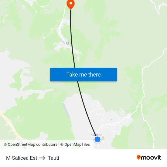 M-Salicea Est to Tauti map