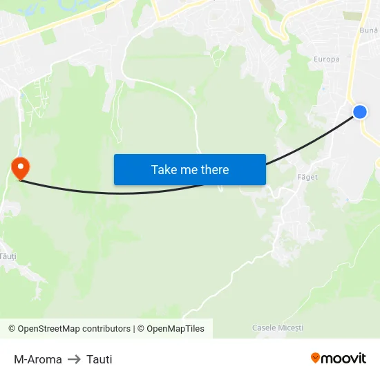 M-Aroma to Tauti map