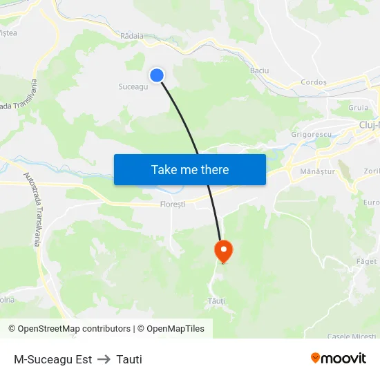 M-Suceagu Est to Tauti map