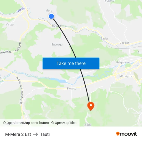 M-Mera 2 Est to Tauti map