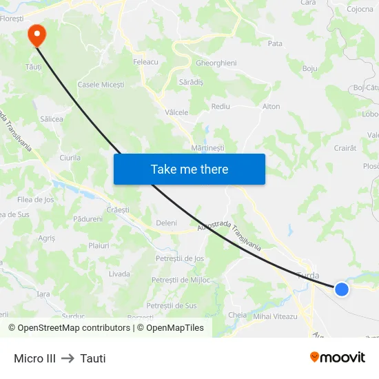 Micro III to Tauti map